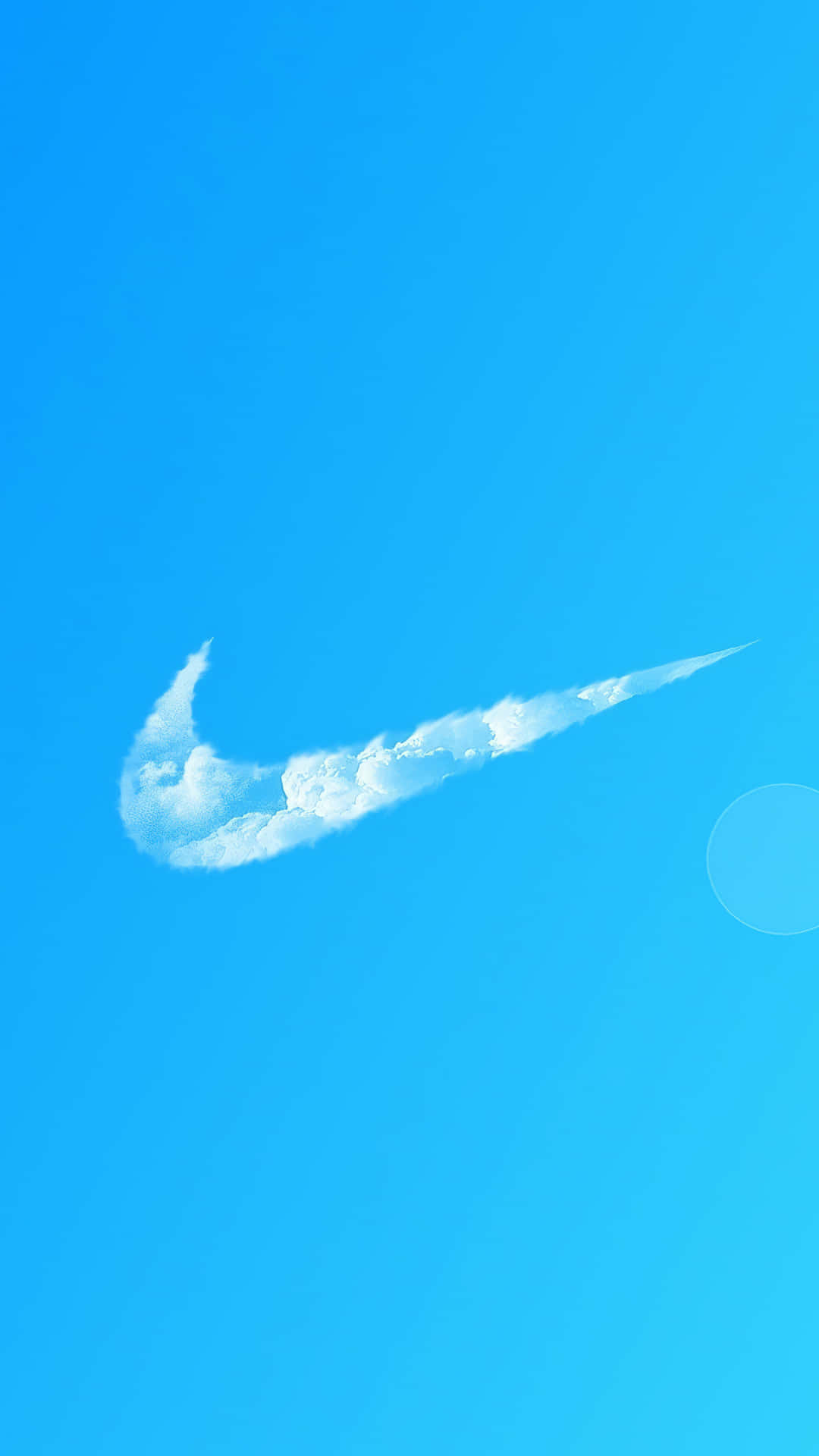 Eye-catching Blue Nike Logo Background