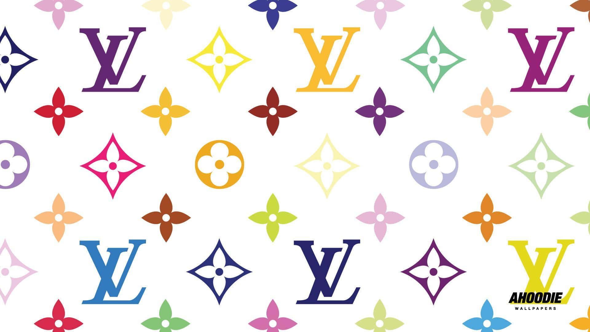 Eye-catching Fashion Pattern Of Louis Vuitton Background