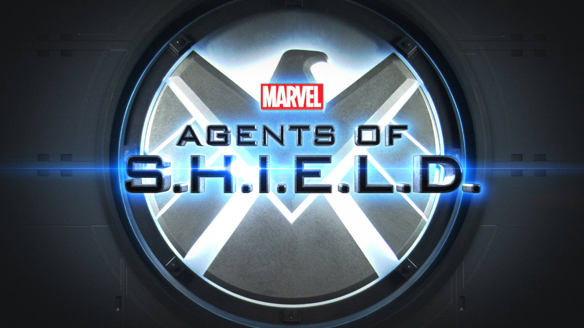 Eye Catching Marvel Agents Of Shield Logo Digital Art Background