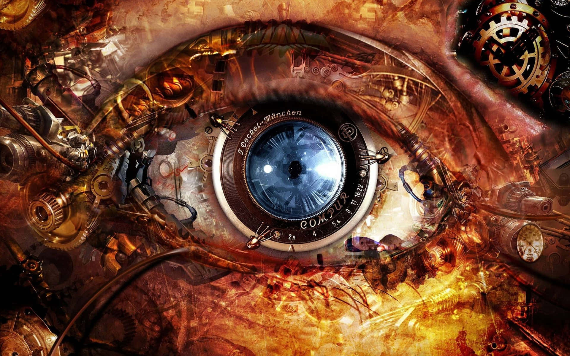 Eye Function Science Intrigued Background