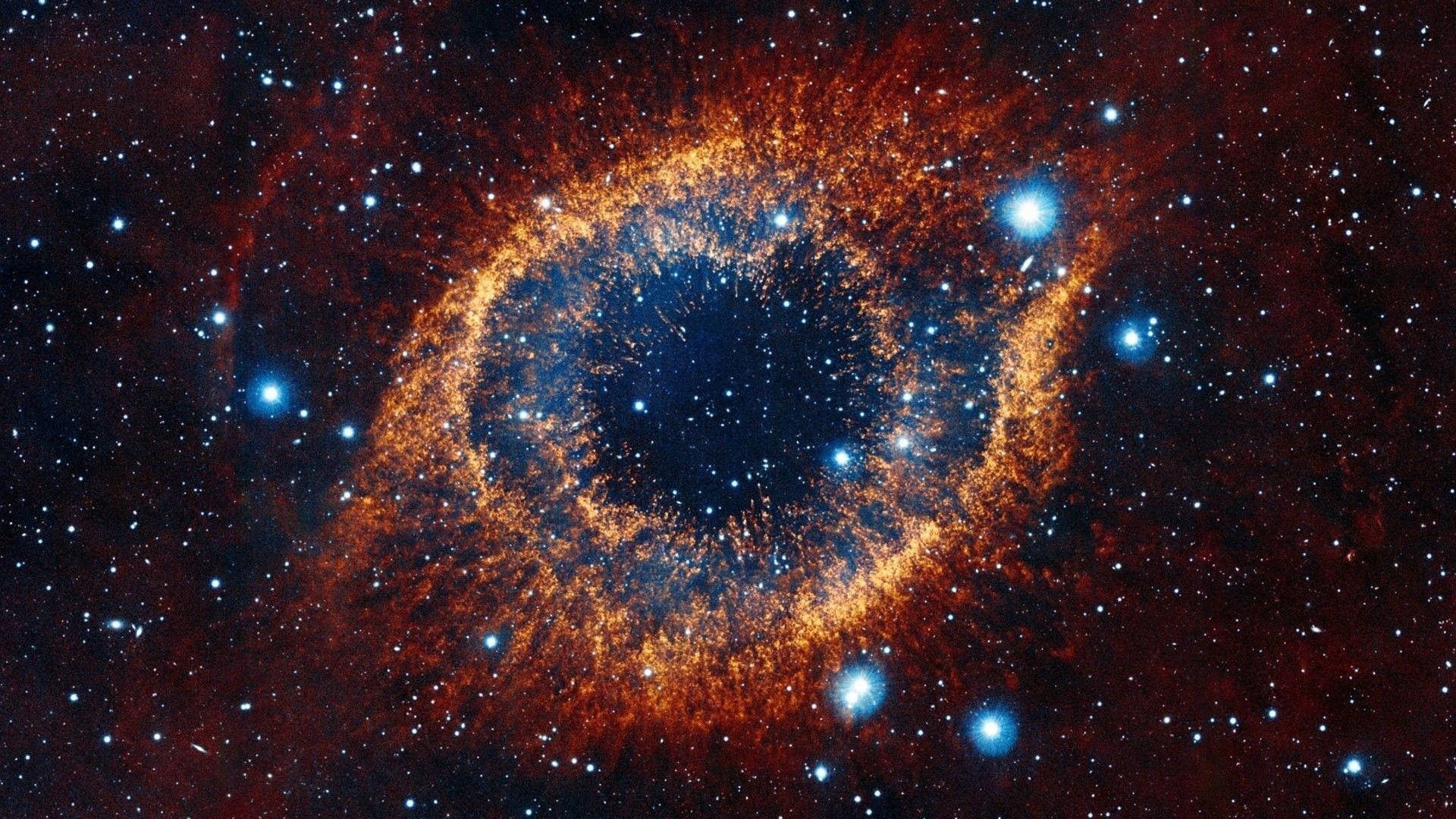 Eye-shaped Galaxy Background Background