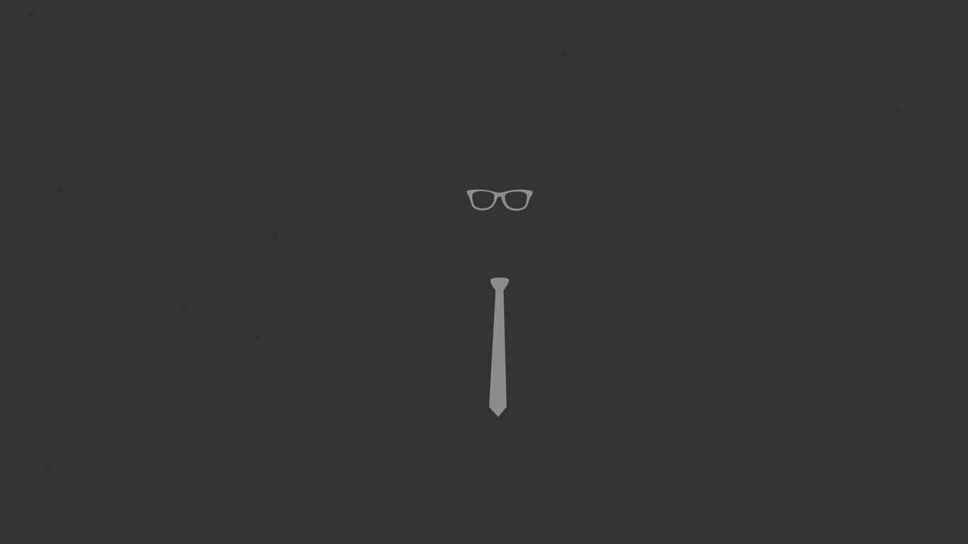 Eyeglass And A Tie 1366x768 Minimalist Background