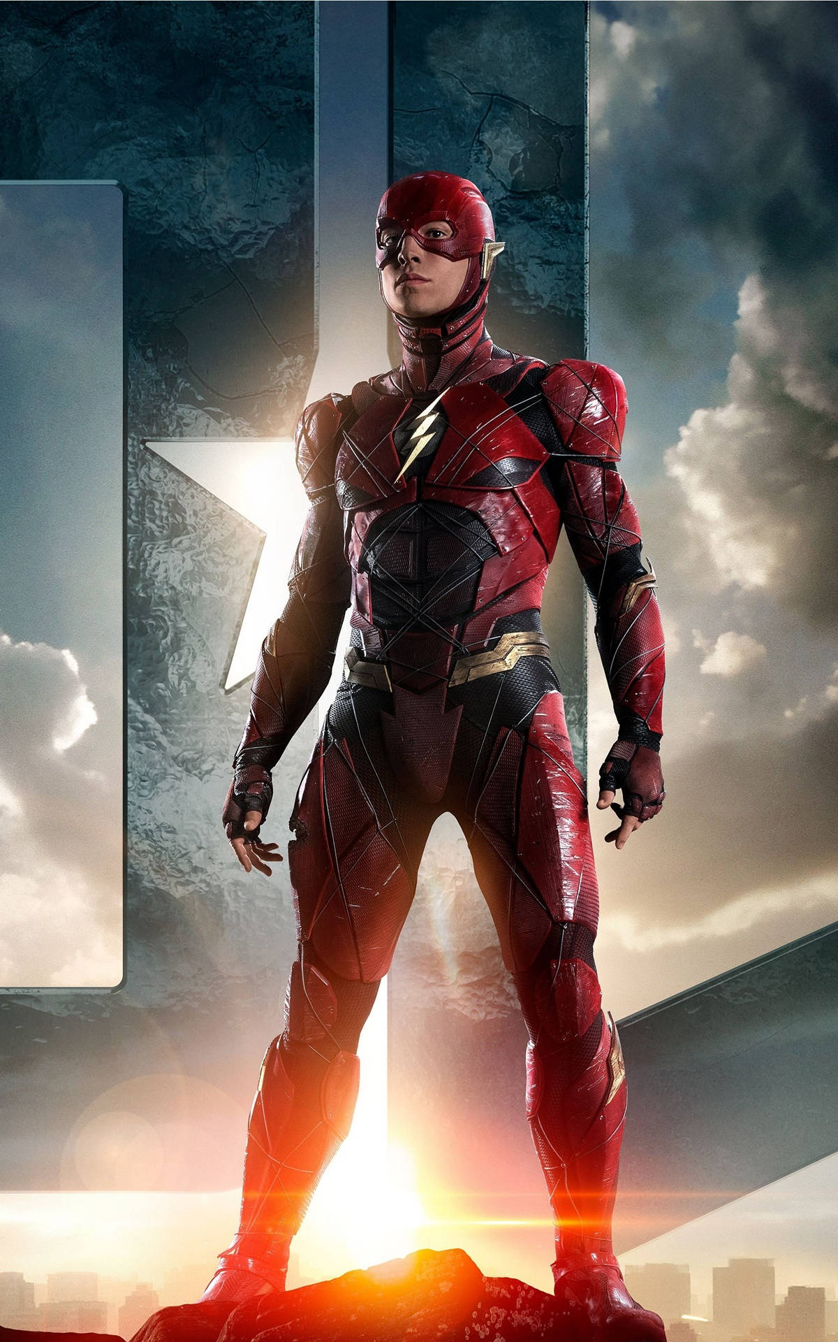 Ezra Miller As The Flash Movie Background