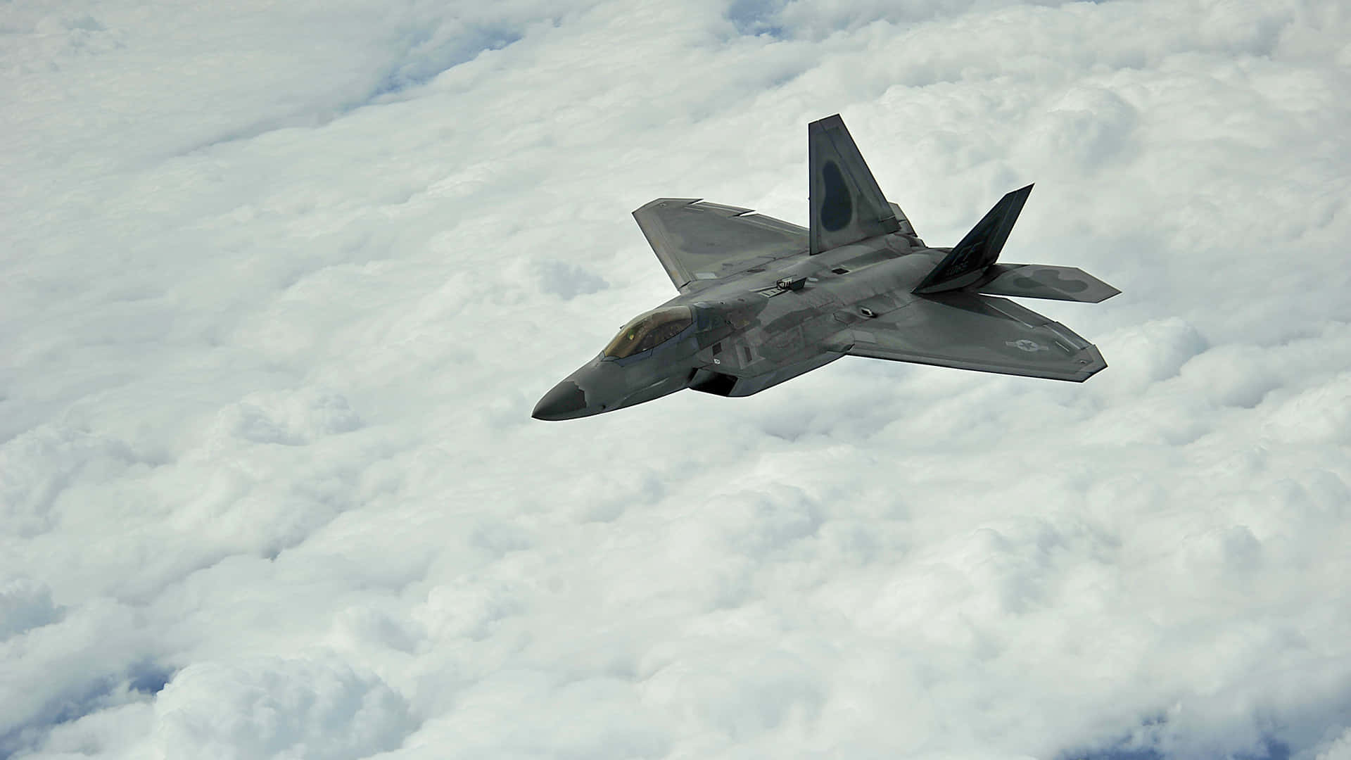 F-22 Raptor At Mach 1.5 Background