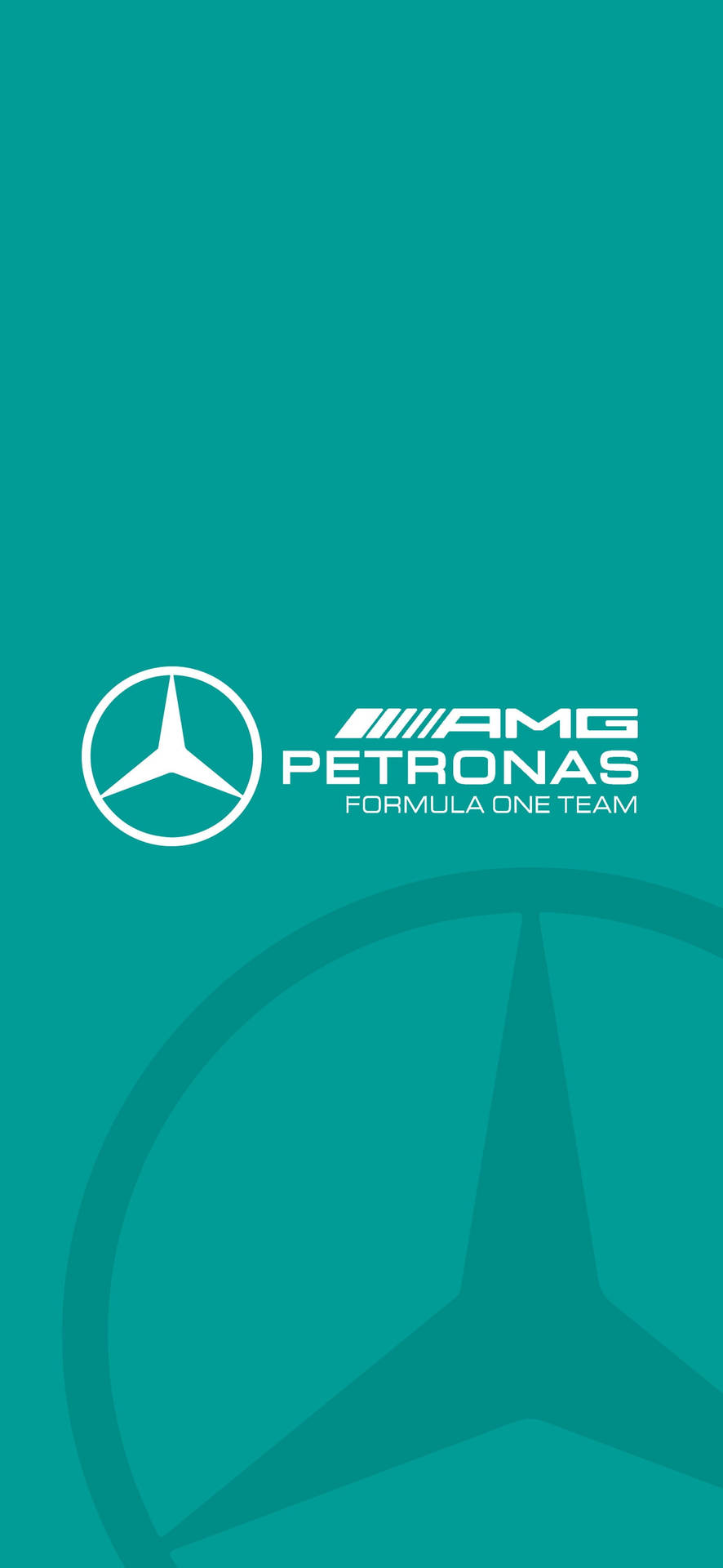 F1 Amg Petronas Teal Logo Iphone Background
