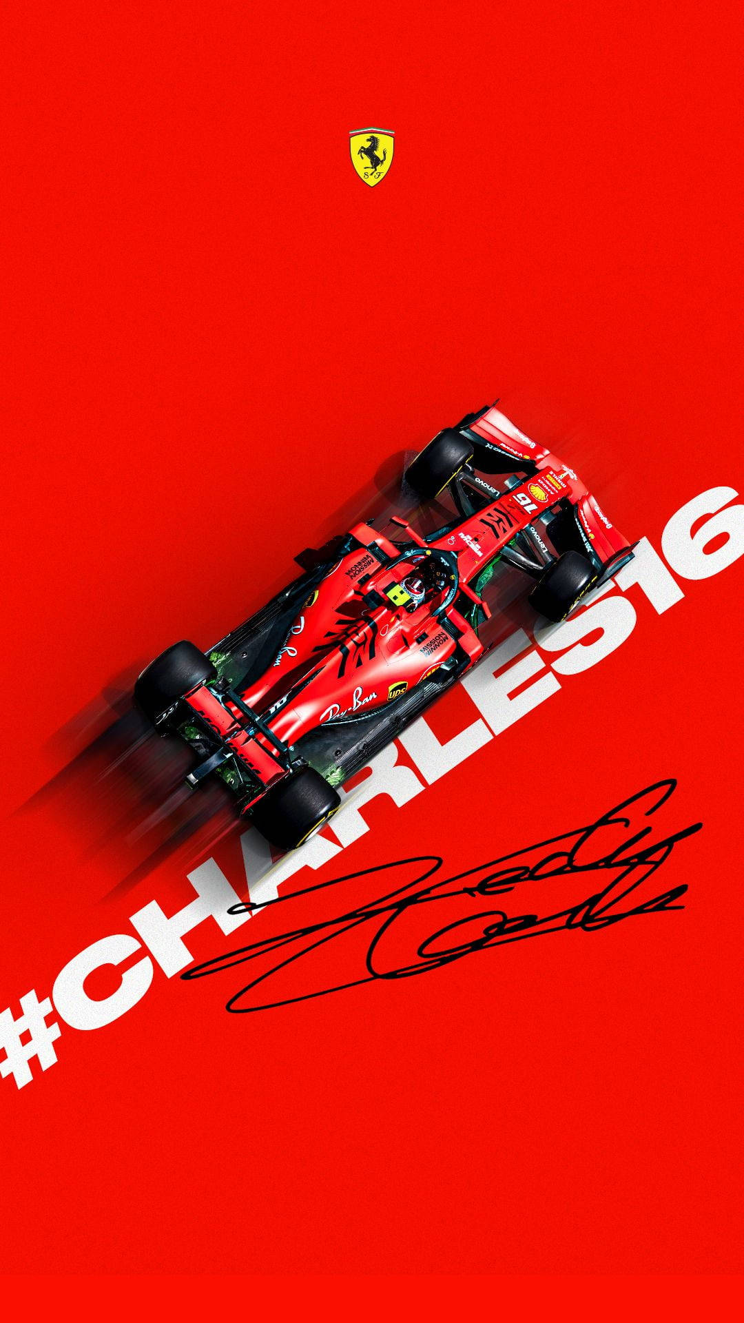 F1 Charles Leclerc Ferrari Iphone Background