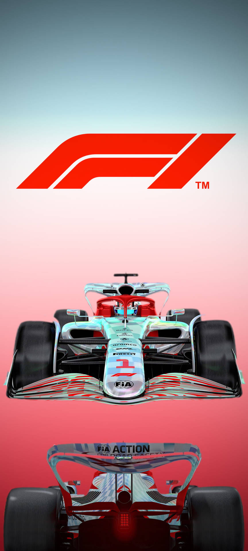 F1 Logo Gradient Background Iphone Background