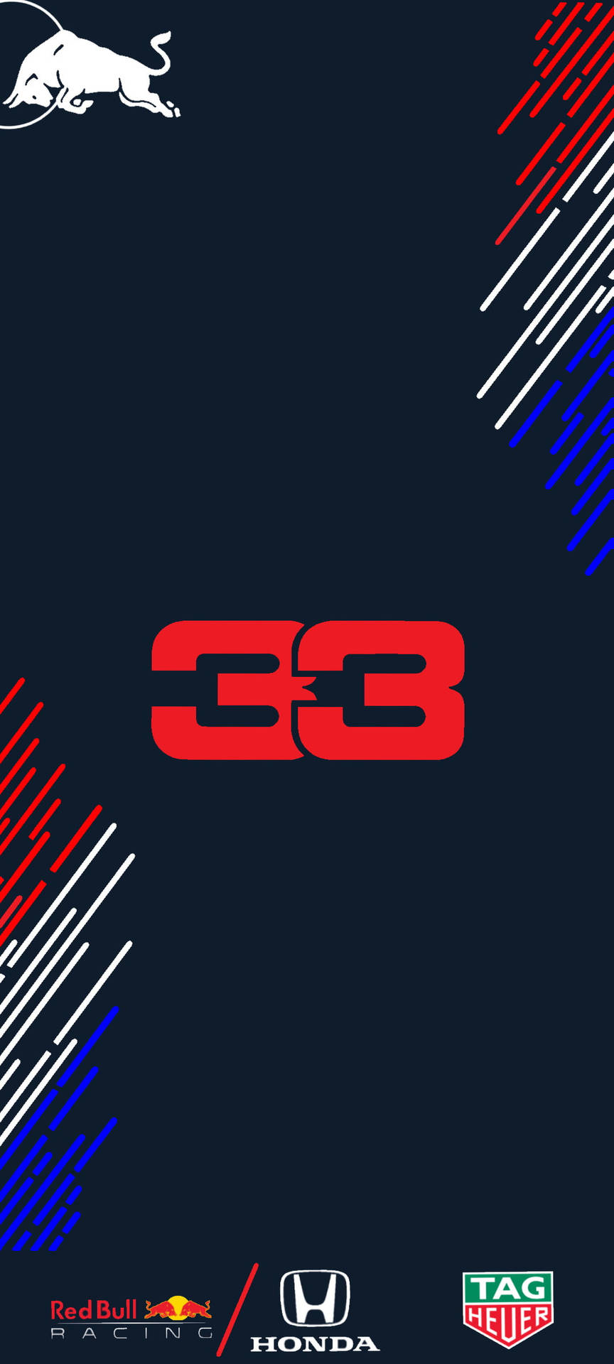 F1 Max Verstappen 33 Number Iphone Background
