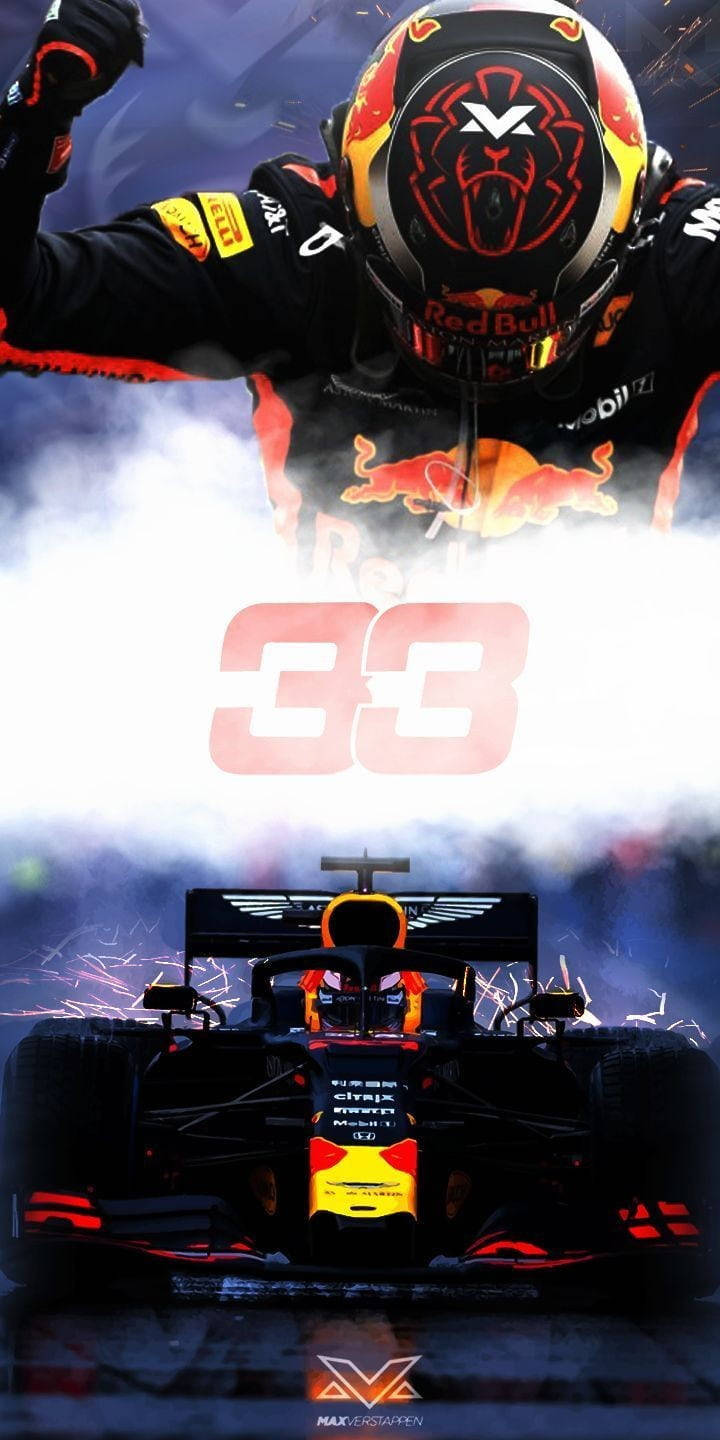F1 Max Verstappen 33 Racing Car Iphone