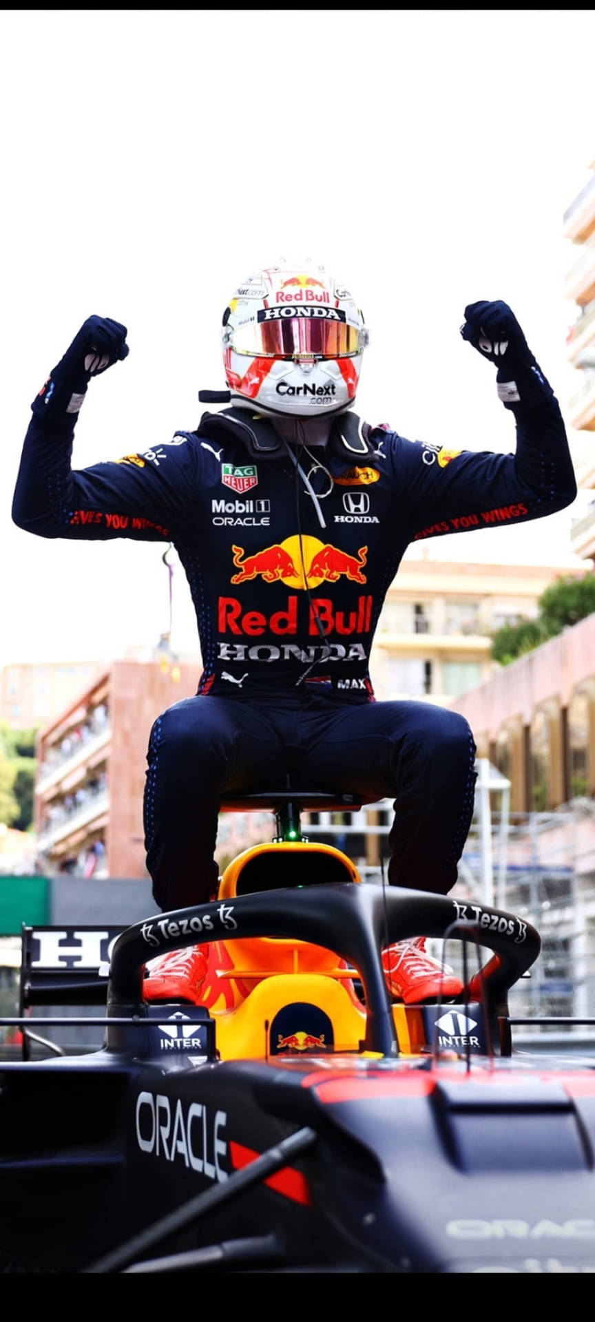 F1 Max Verstappen Monaco Gp Victory Iphone Background