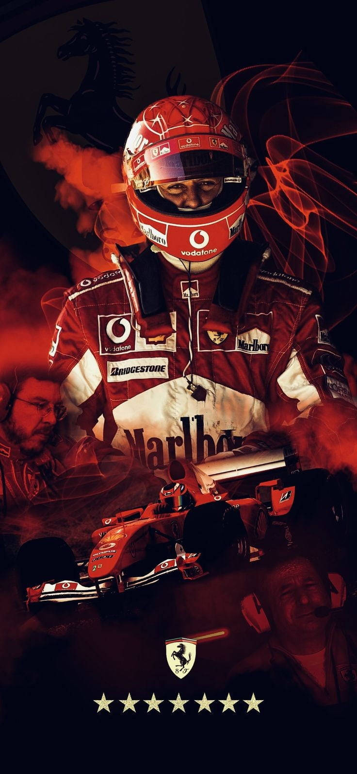 F1 Michael Schumacher Red Edit Iphone Background