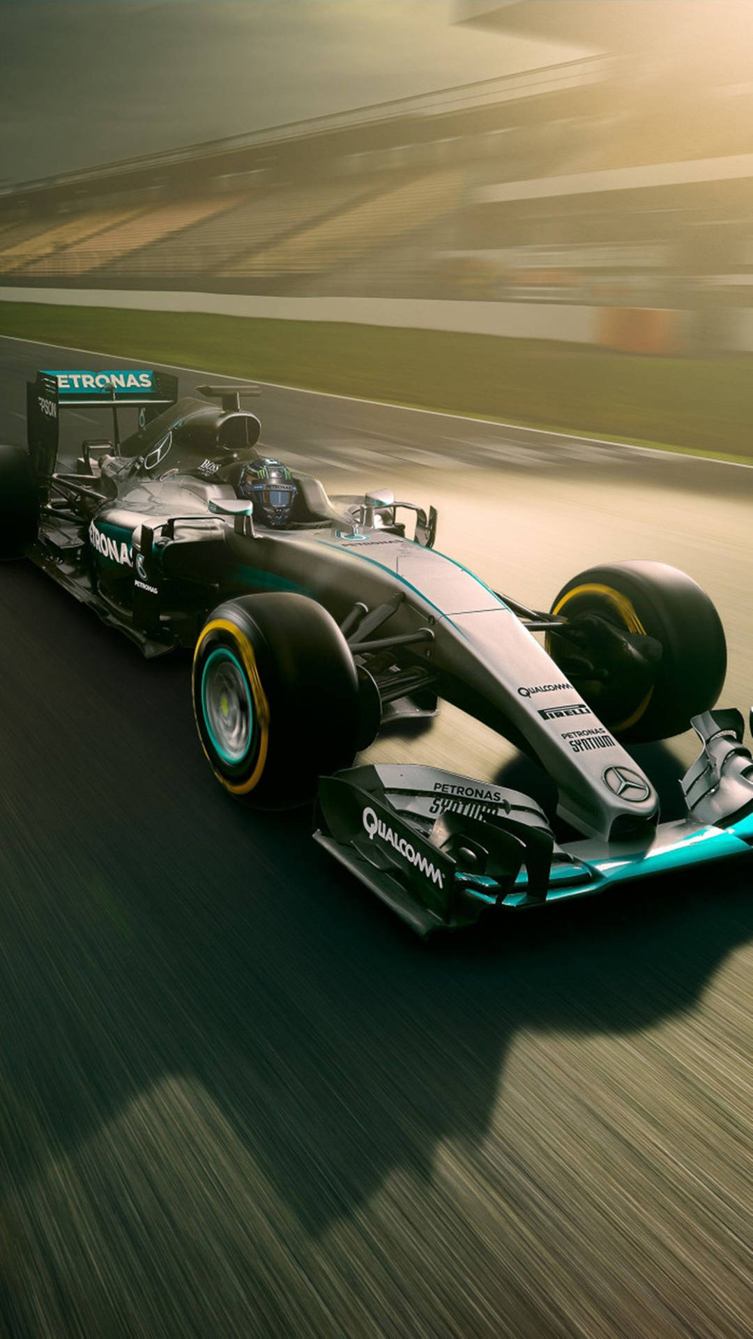 F1 Phone Black Green Amg Petronas Background