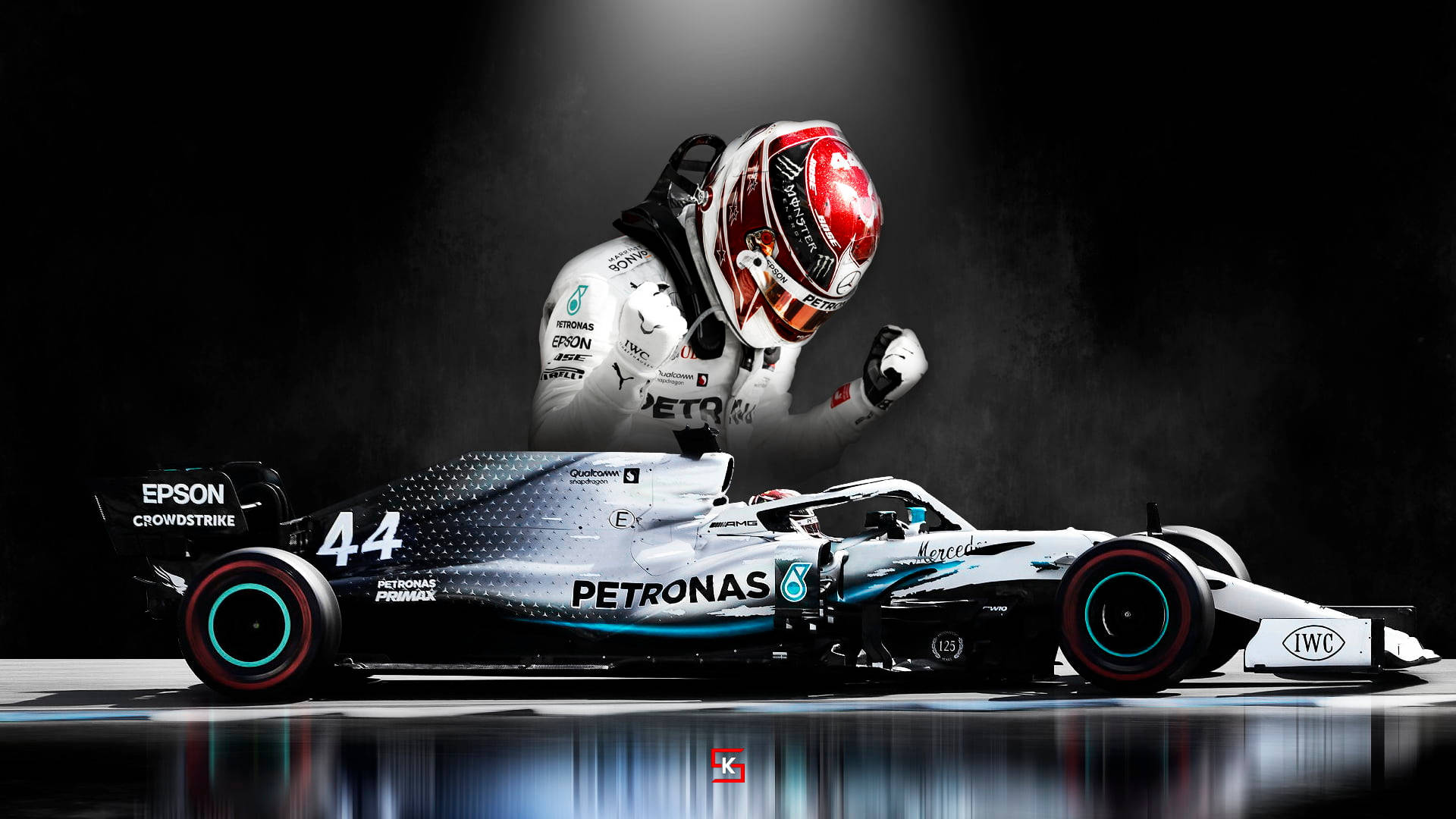 F1 Racing Lewis Hamilton Background