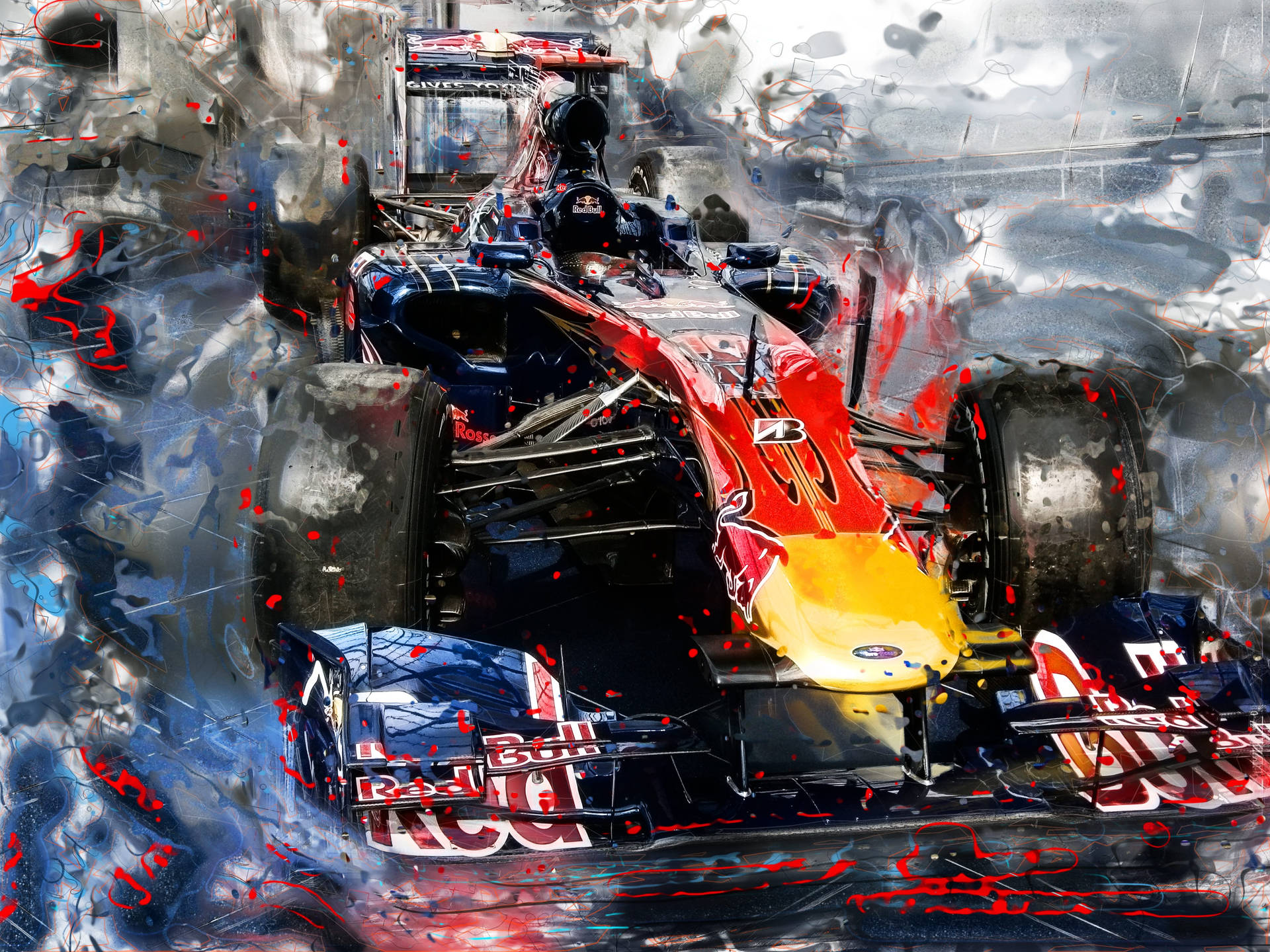F1 Red Bull Automobile Background