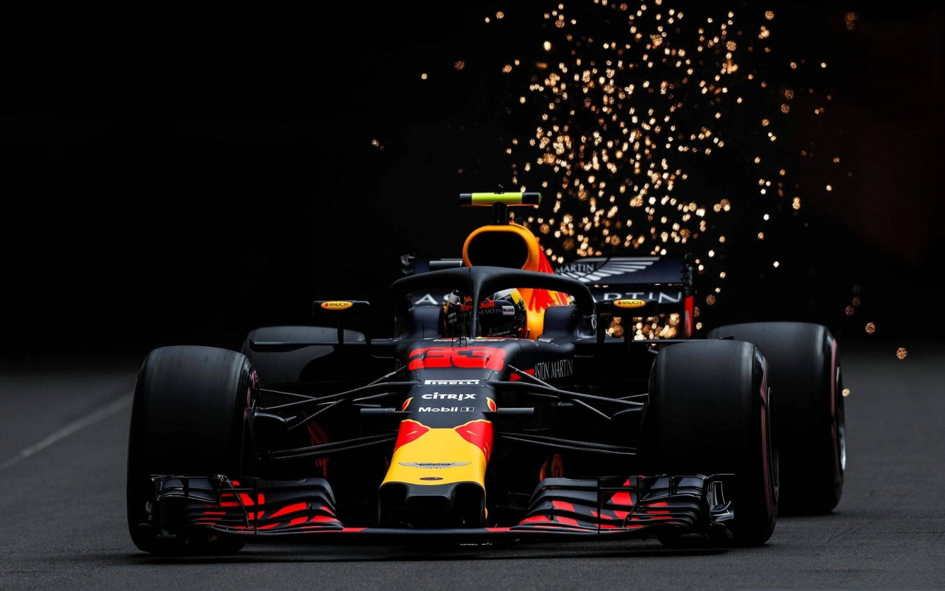 F1 Red Bull Racing Car Background