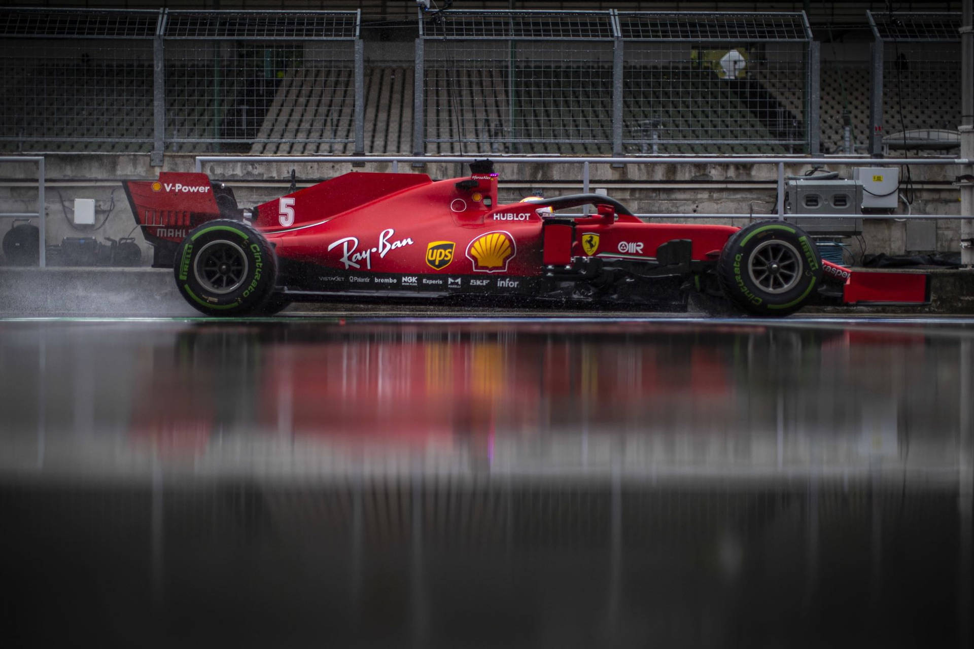 F1 Vettel Ferrari Background