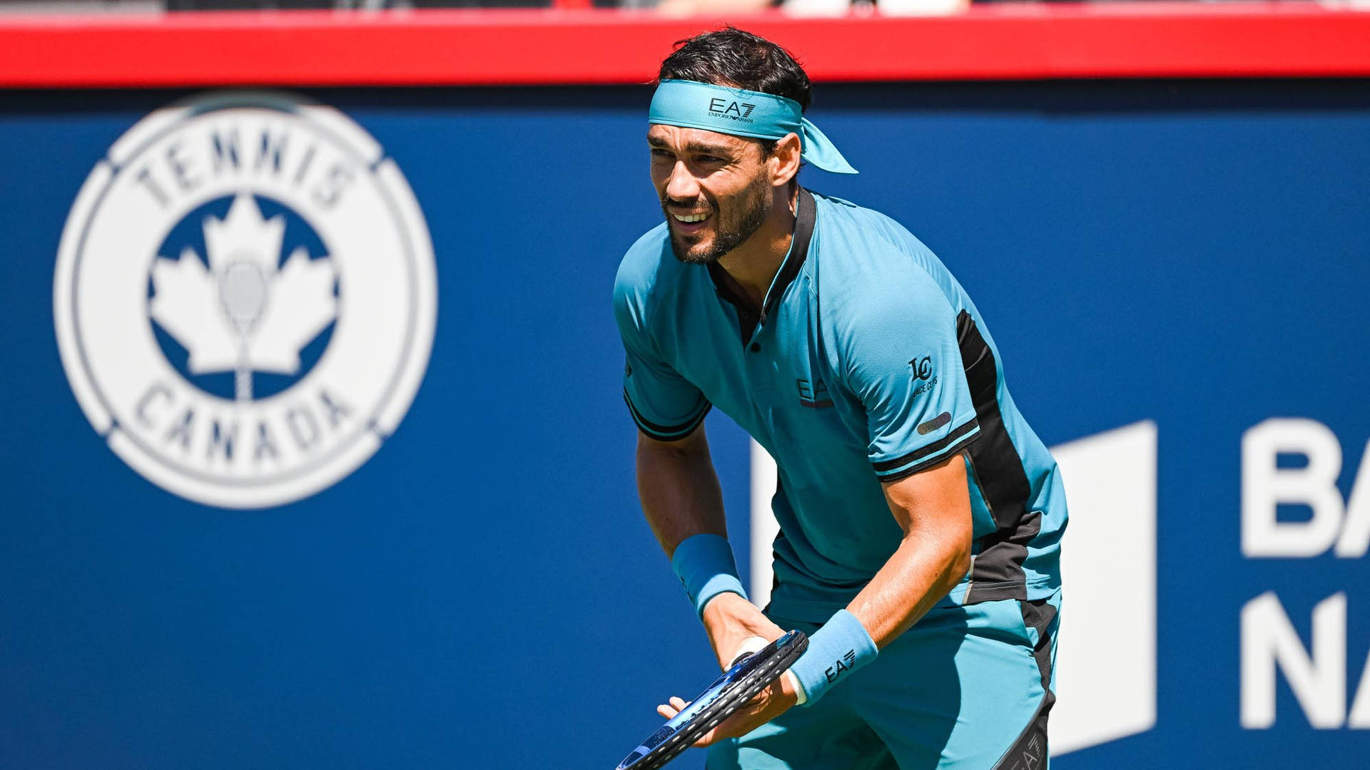 Fabio Fognini All-blue Outfit Background