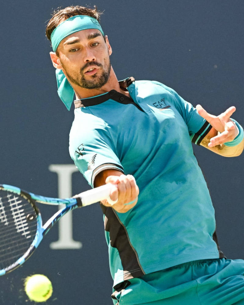 Fabio Fognini All-green Outfit Background