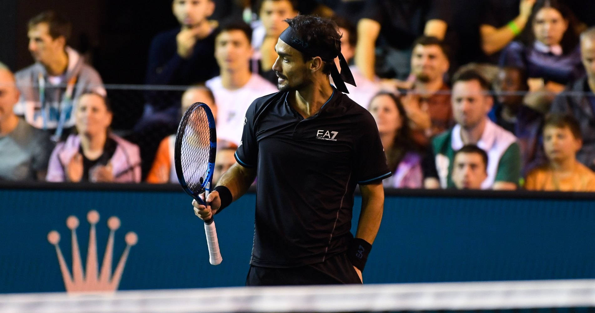 Fabio Fognini Holding His Tennis Racket