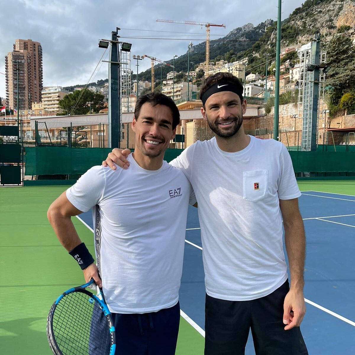 Fabio Fognini In Competitive Match Against Grigor Dimitrov Background