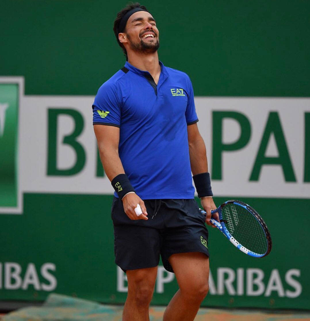 Fabio Fognini Laughing Background