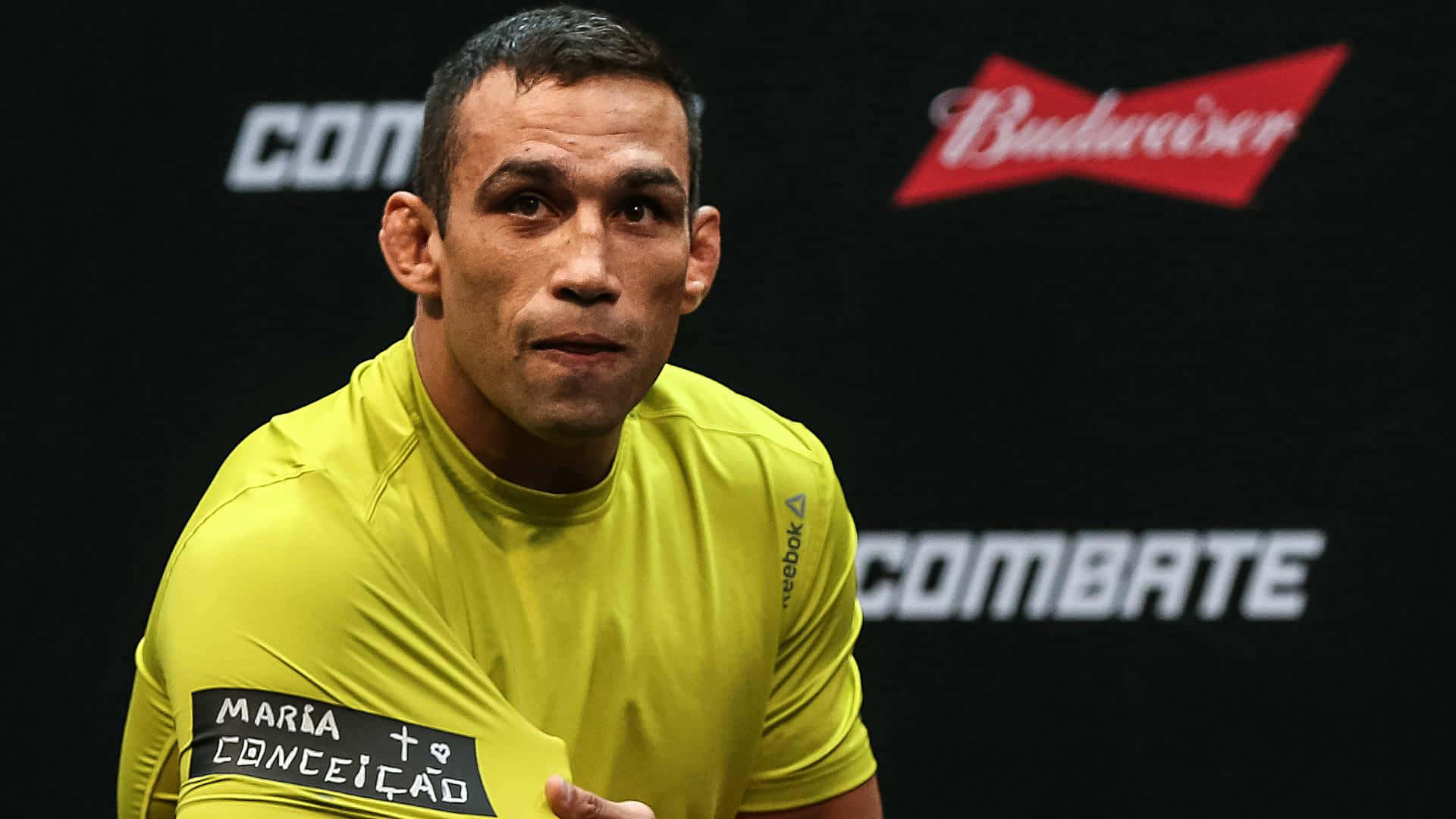 Fabricio Werdum Wearing Neon Yellow Shirt