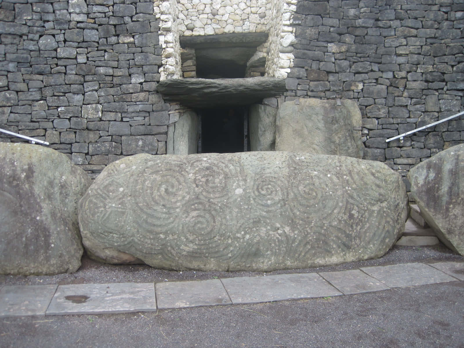 Facade Of Newgrange Monument In Ireland Background