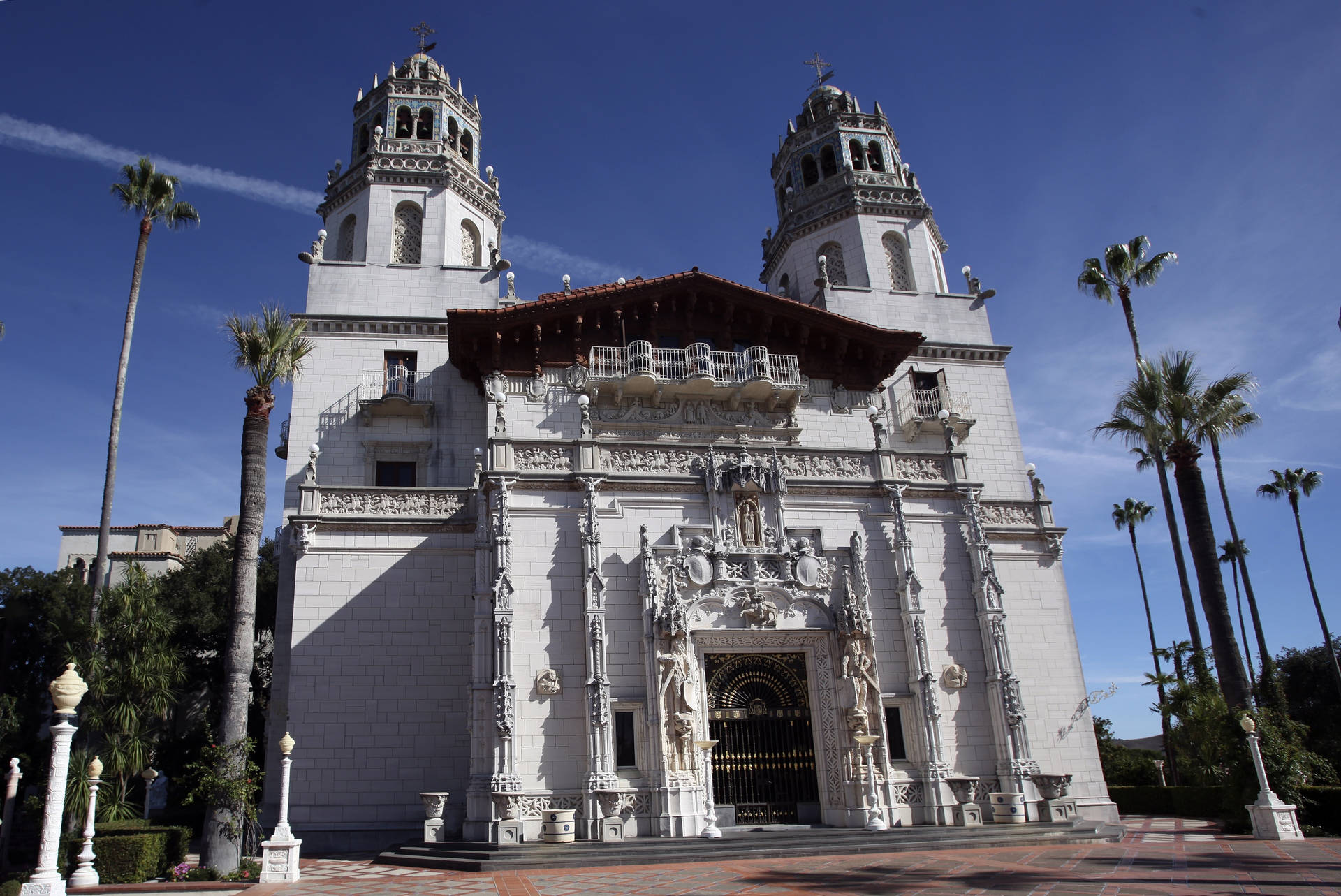 Facade Of The Hearst Castle