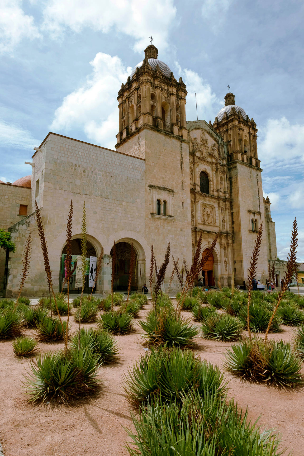 Façade Of The Santo Domingo De Guzman Church In Oaxaca