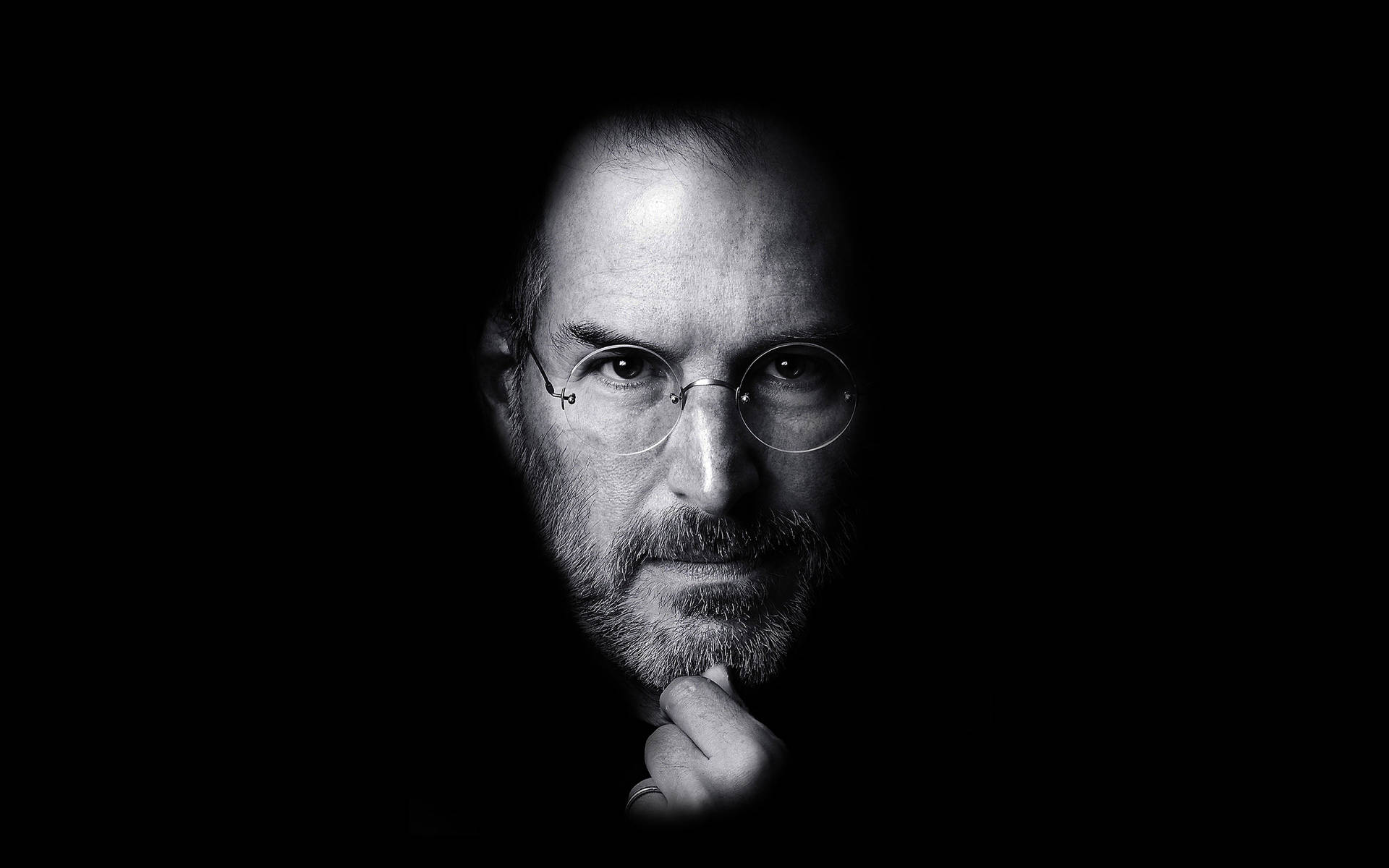 Face Of Apple Steve Jobs Background