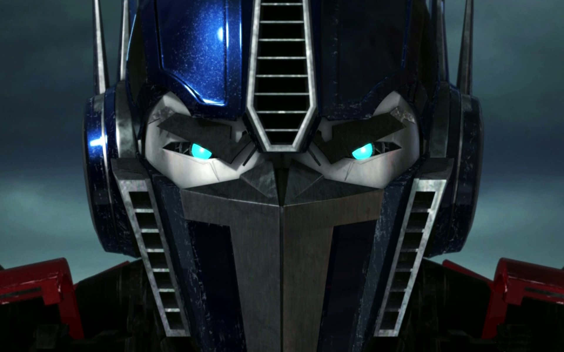 Face Of The Valiant Autobot Leader, Optimus Prime Background