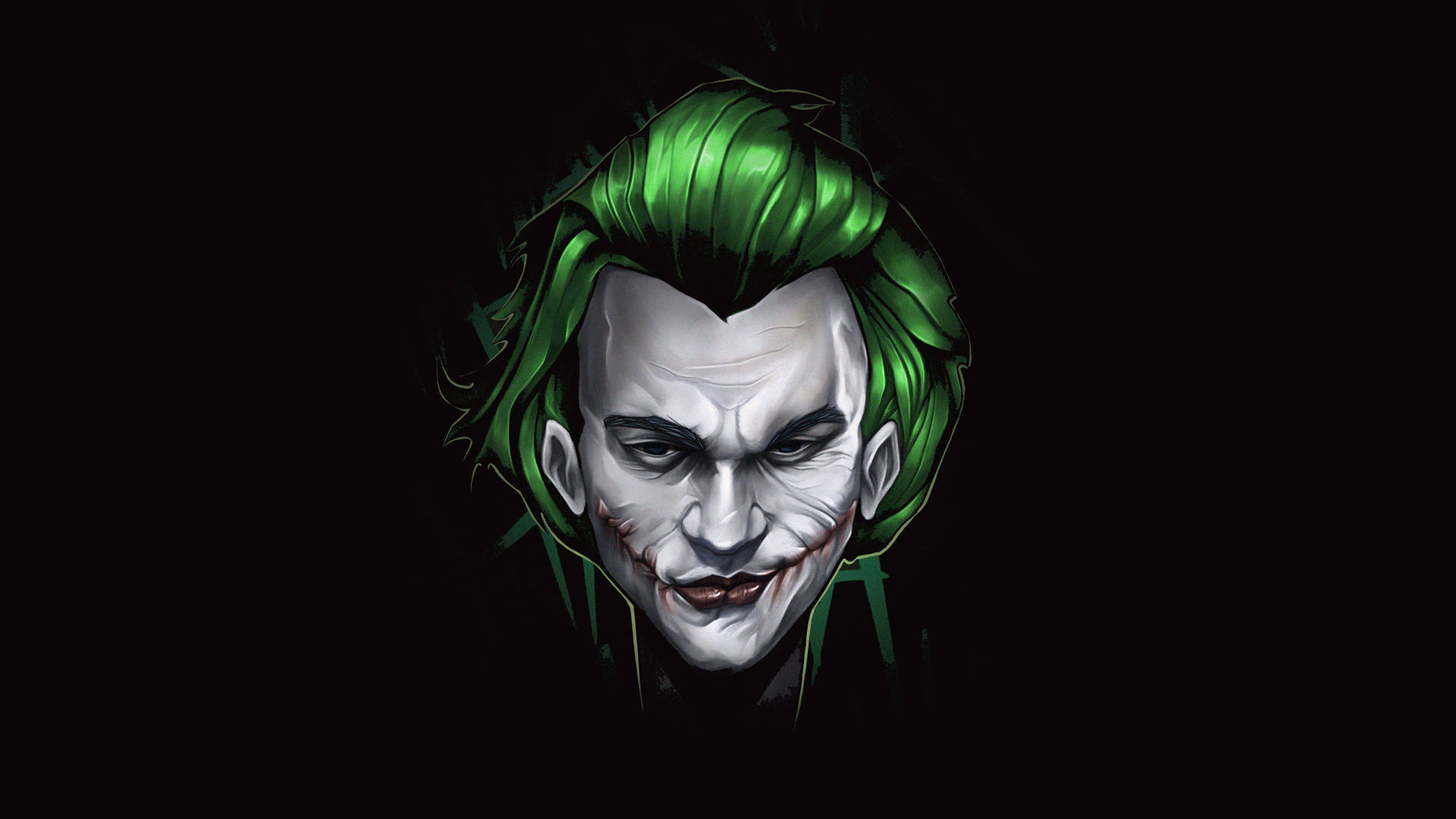 Face Of Villain Joker Background
