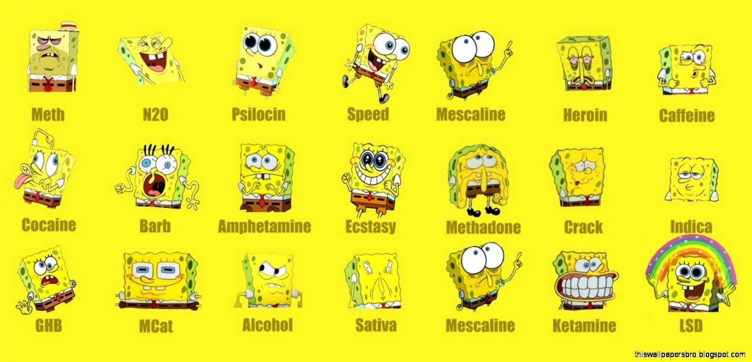 Face Reactions Of Spongebob