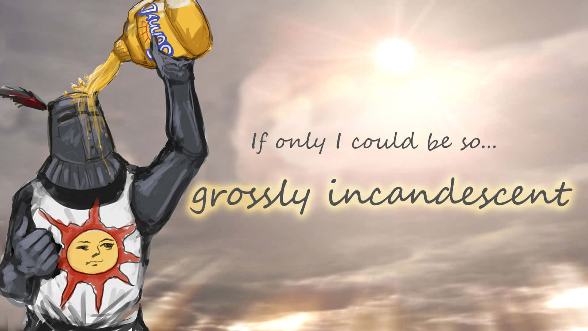 Face The Fire Boss: Solaire Of Astora Background