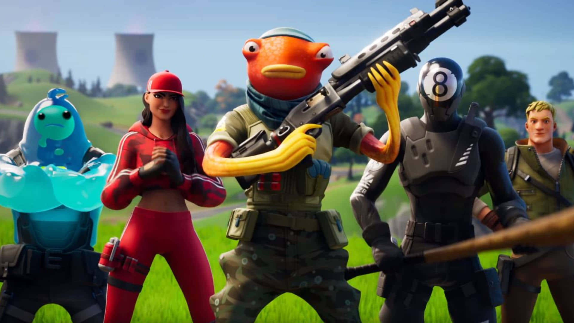 Face The Freshness With Fortnite's Fishstick Background