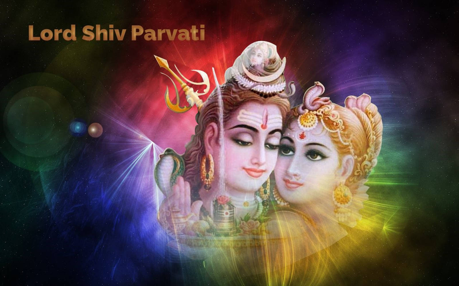 Face To Face Shiva Parvati Art Background