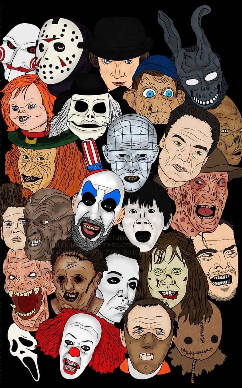 Face Your Fears - Horror Icons Background