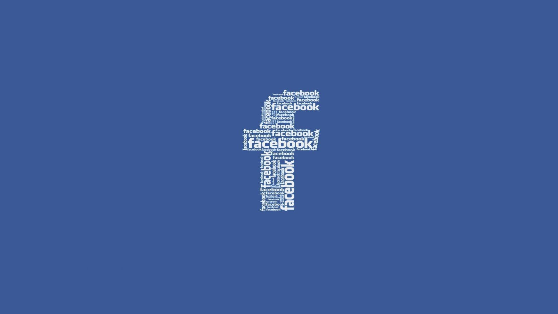 Facebook Word Cloud Collage Background
