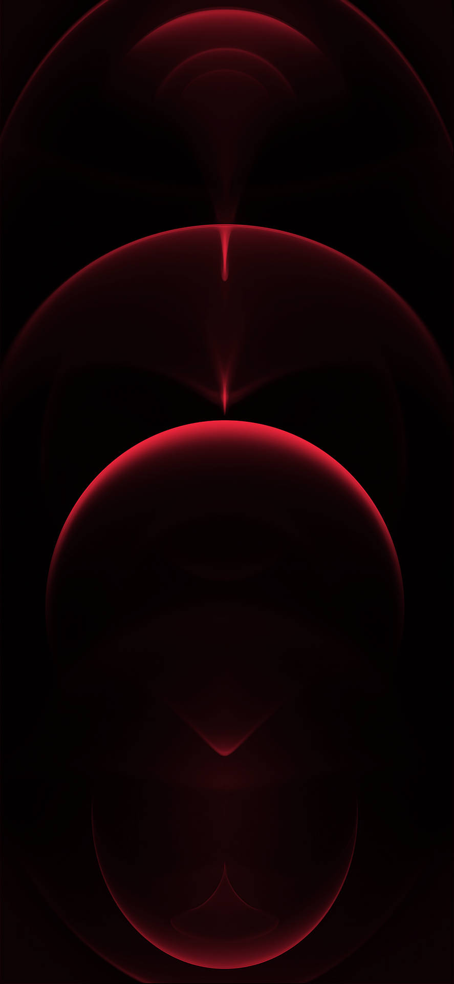 Faded Pure Red Circles Background