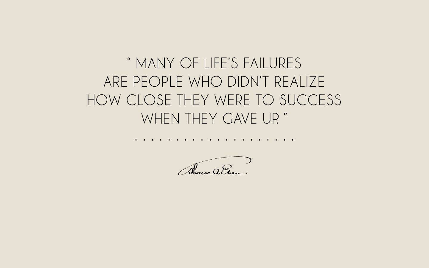 Failure And Success Life Quotes Background