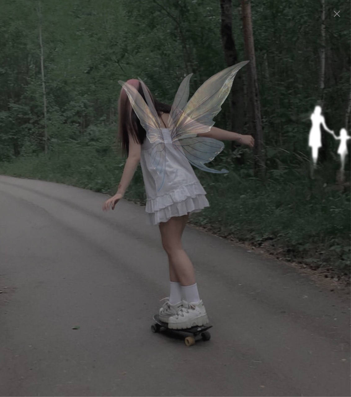 Fairy Grunge Skateboard Fairy Background