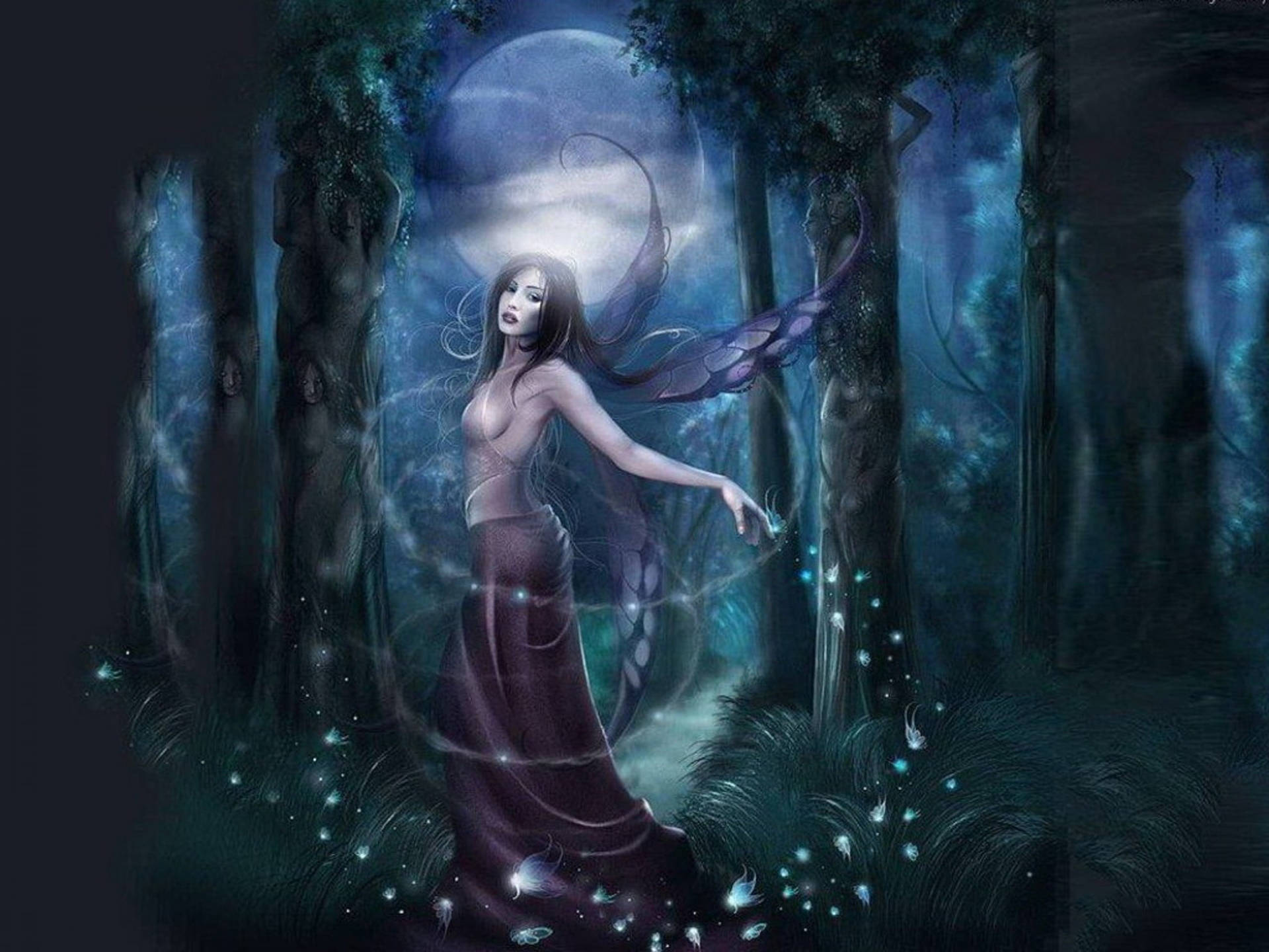 Fairy Grunge Wind Fairy Background