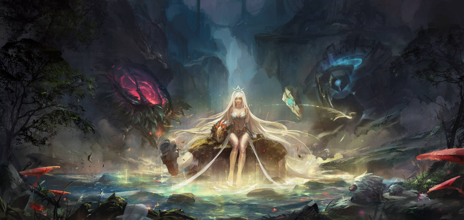 Fairy Janna 4k League Of Legends Background