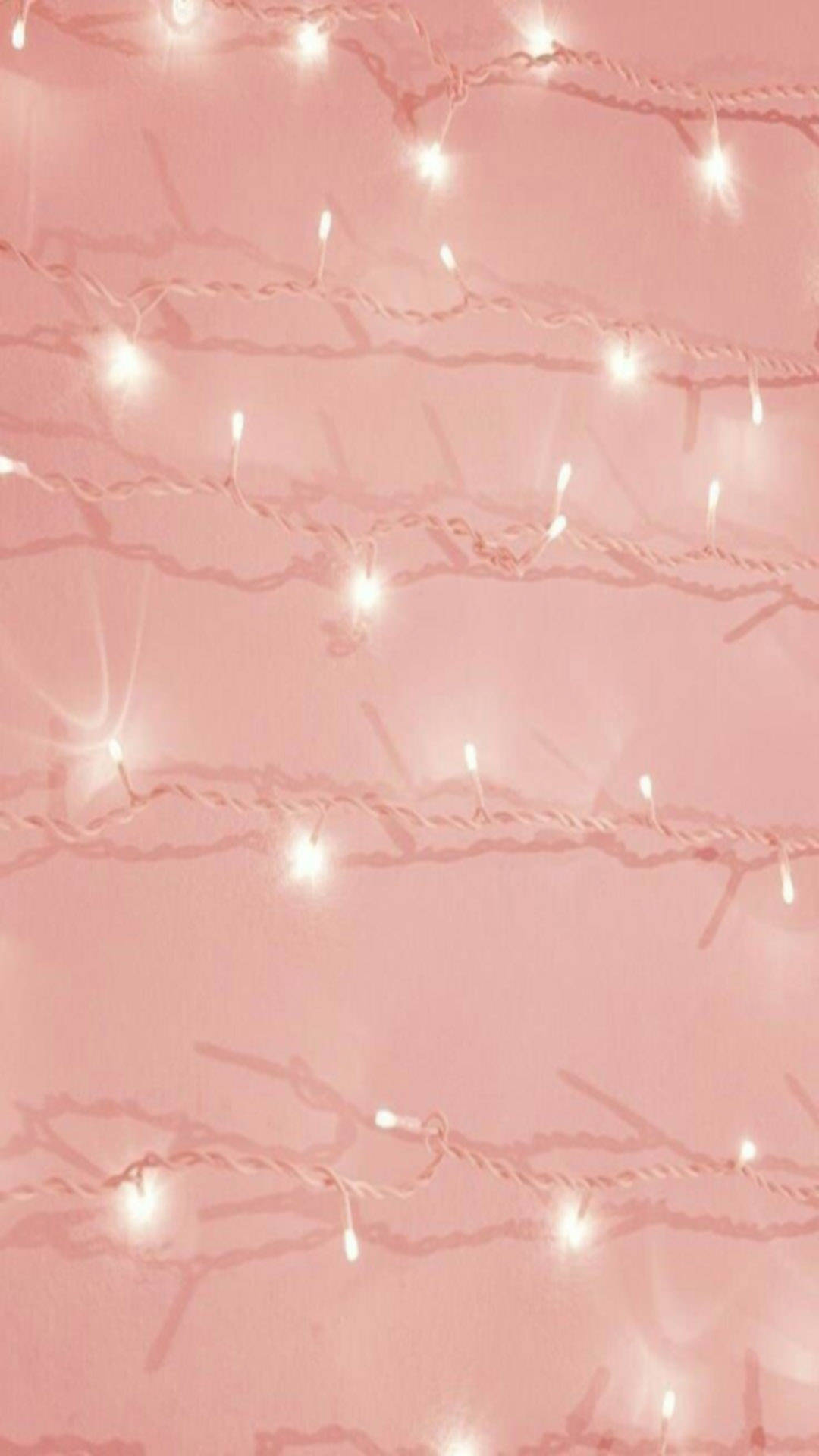 Fairy Light Rose Gold Iphone Background
