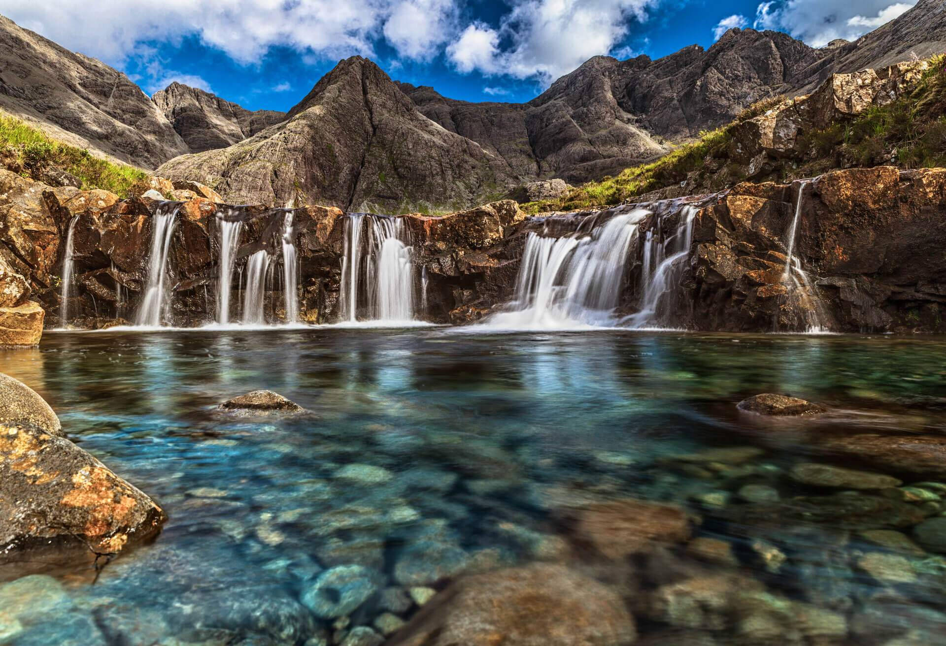 Fairy Pools In Uk Background