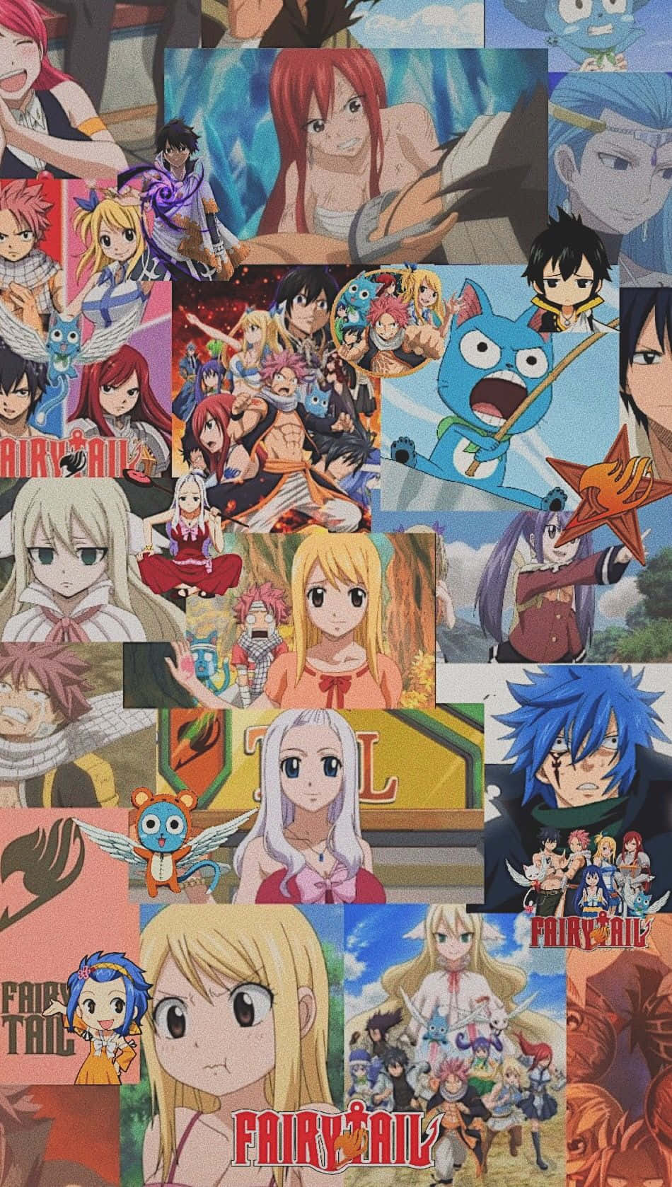Fairy Tail Aesthetic Anime Still Collage Background