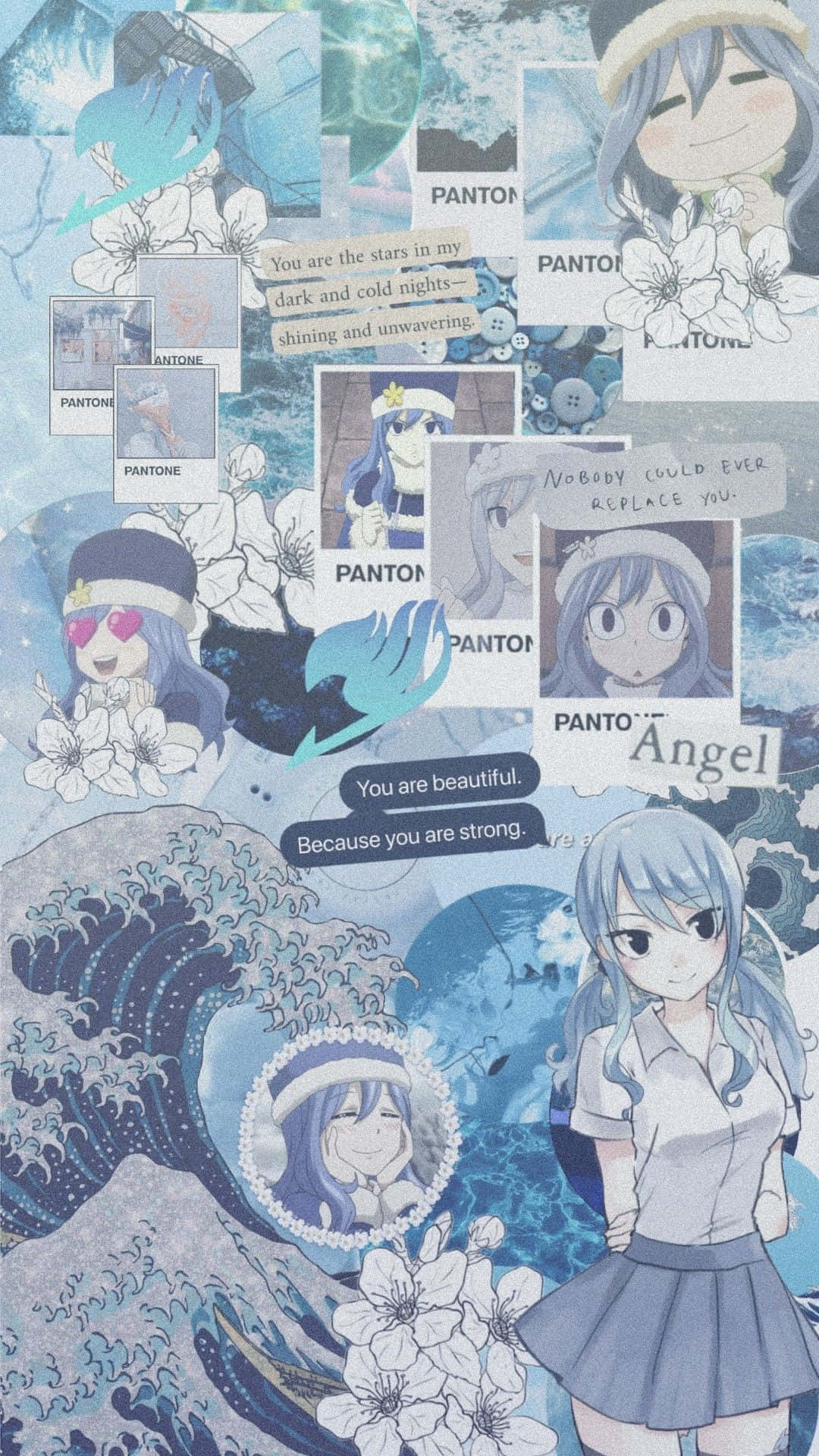 Fairy Tail Aesthetic Juvia Lockser Collage Background