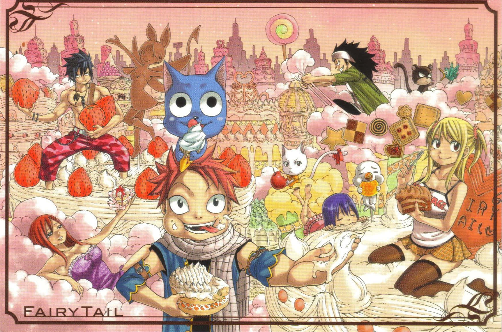 Fairy Tail Anime Thanksgiving Background