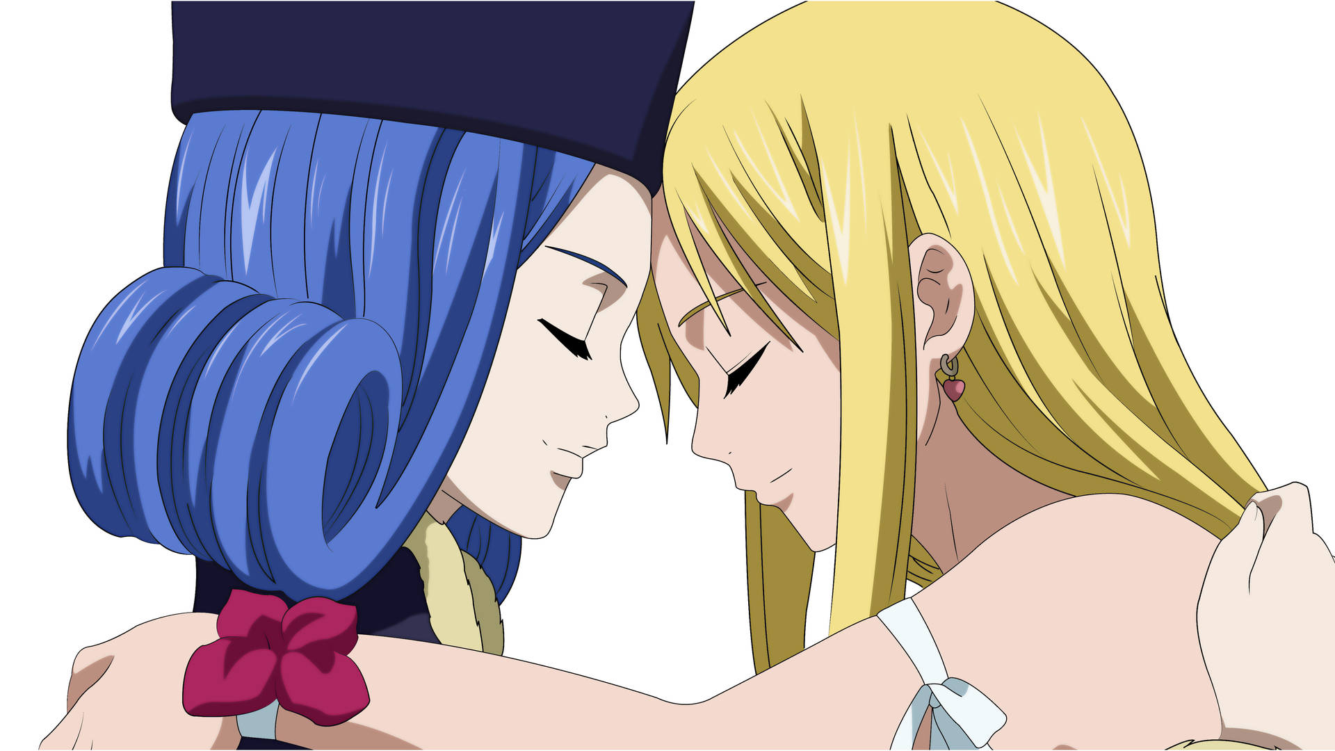 Fairy Tail Characters Juvia And Lucy Background