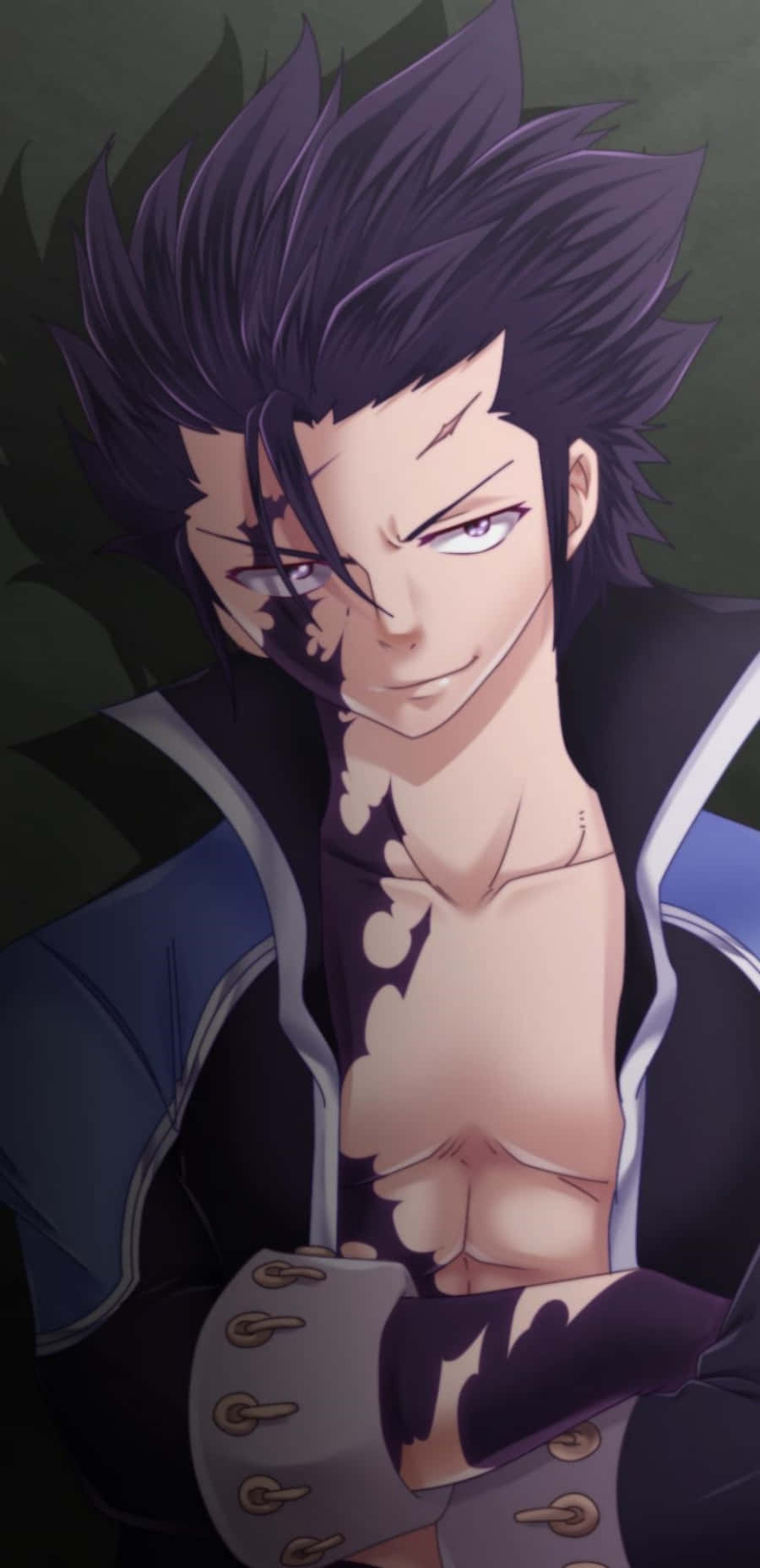 Fairy Tail Iphone Gray Fullbuster Serious Look Background